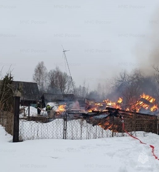 Пожар в Жуковском районе, д. Алтухово
