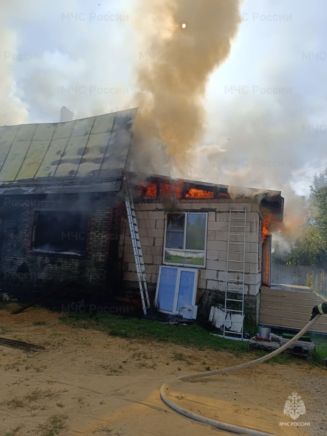 Пожар в Жуковском районе, д. Доброе