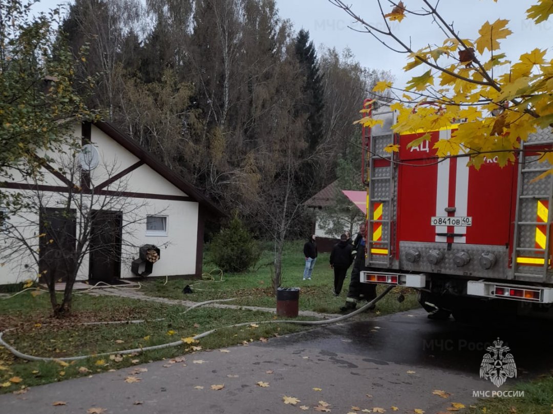 Пожар в Жуковском районе, с. Спас-Прогнанье